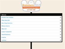 Tablet Screenshot of brainstormprint.com